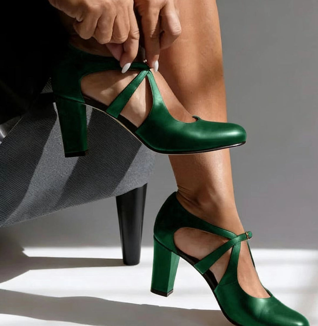 Camille | Tacones de Cuero Elegantes