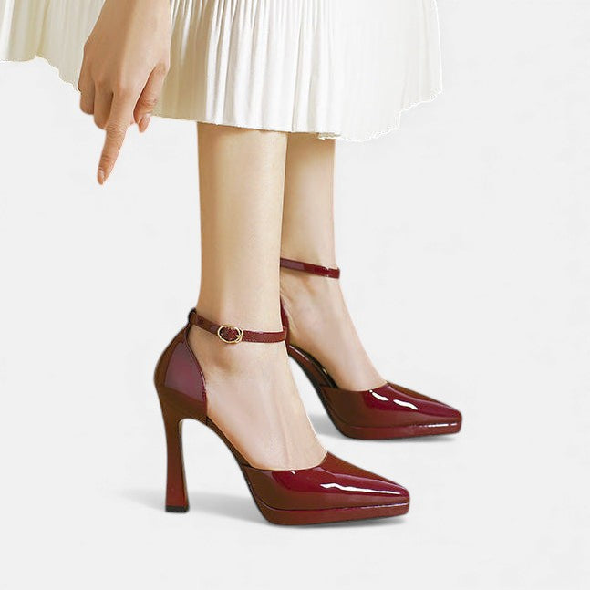 Evette™ | Tacones de Cuero