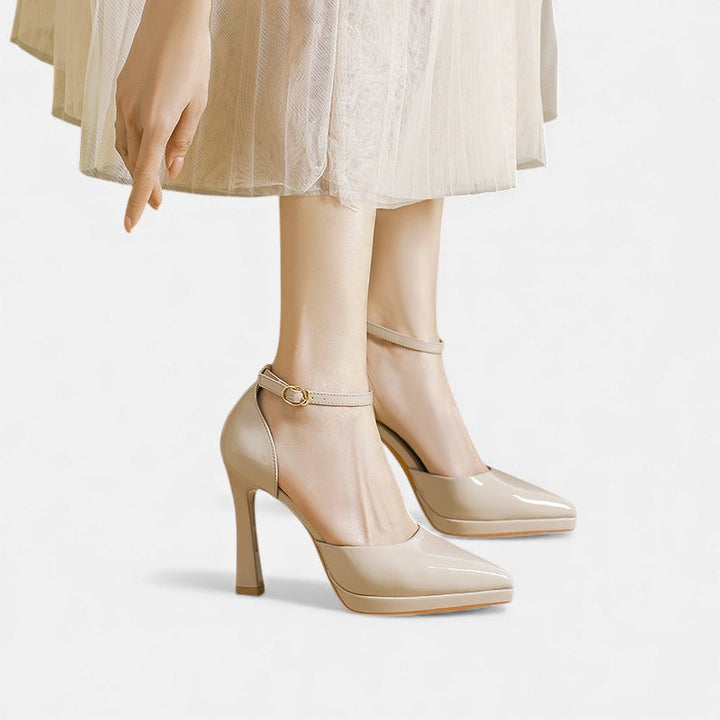 Evette™ | Tacones de Cuero