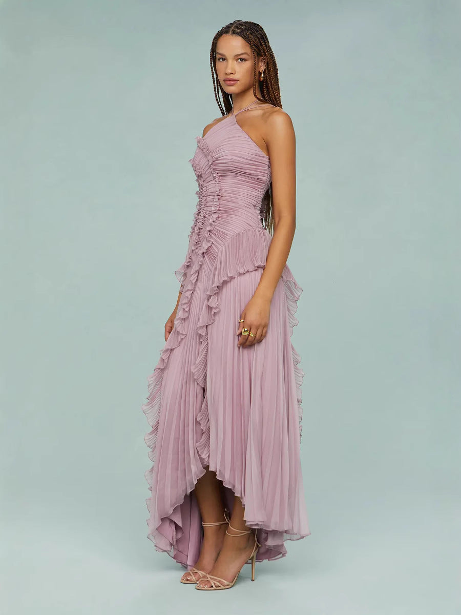 LIYANA | Vestido con volantes en espiral
