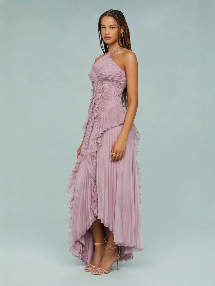 LIYANA | Vestido con volantes en espiral