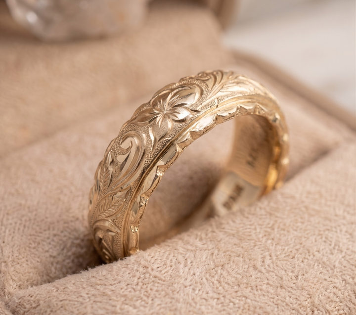 Anillo Flora Grabado