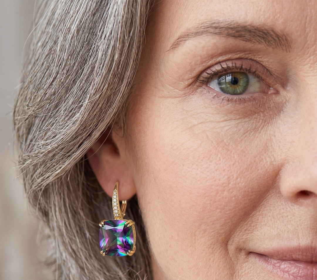 Pendientes Iris Místico Topacio