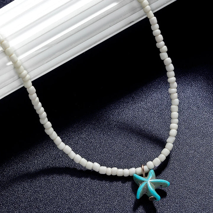 Collar Estrella de Mar Turquesa Bohemio Chic