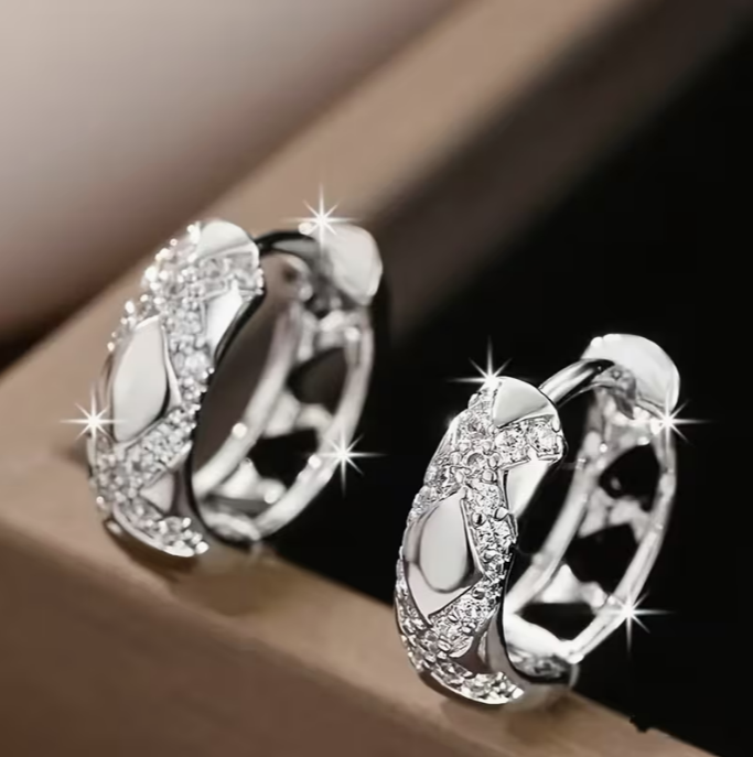 Pendientes de aro Luxe Radiance Intemporelle
