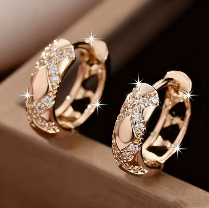 Pendientes de aro Luxe Radiance Intemporelle