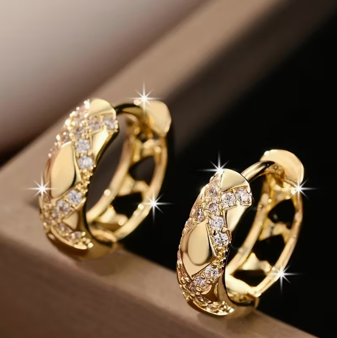 Pendientes de aro Luxe Radiance Intemporelle