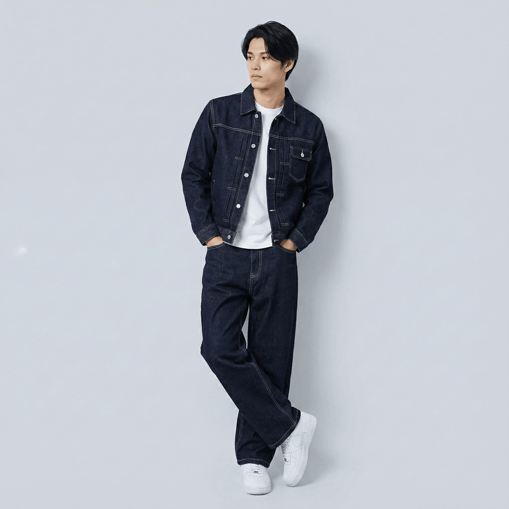 Shiro - Conjunto de denim japonés 14oz