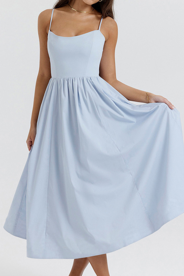 ESTELLE | Vestido Midi Verano Elegante Corsé