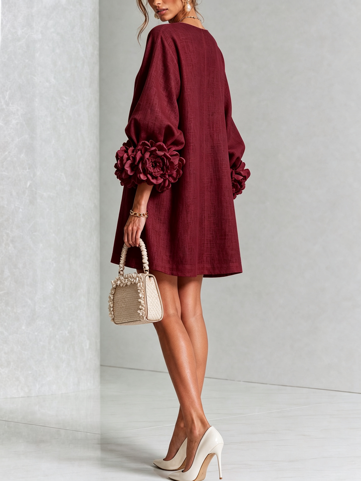 Élodie | Vestido de botones con estampado de flores