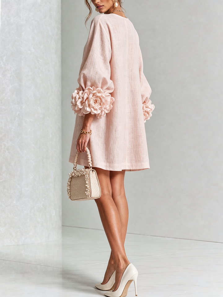 Élodie | Vestido de botones con estampado de flores