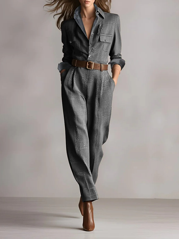 Anna™ | combinación elegante a cuadros