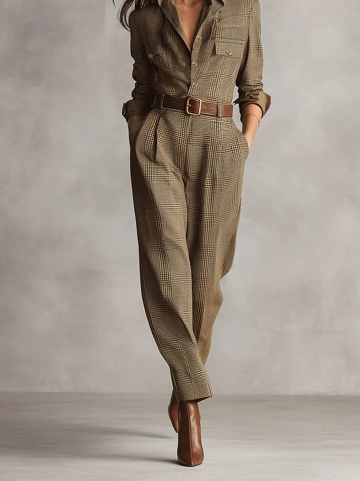 Anna™ | combinación elegante a cuadros
