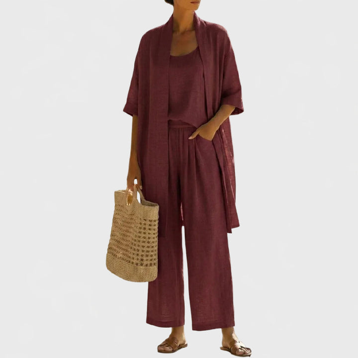Conjunto minimalista ligero y elegante de 3 piezas