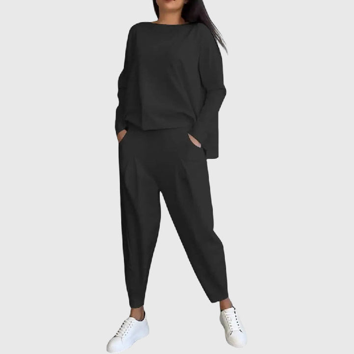 Thea | Conjunto de dos piezas con cuello redondo