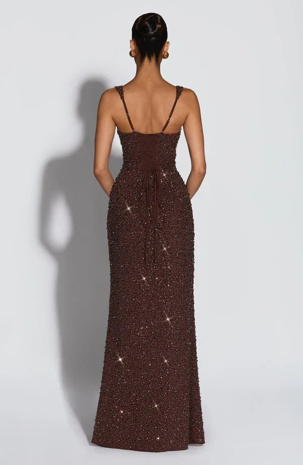 ROSALIND | Vestido Maxi con Escote Cuadrado
