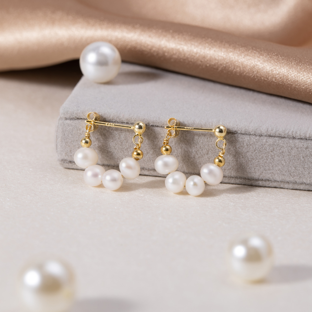 Aros de perlas Celine