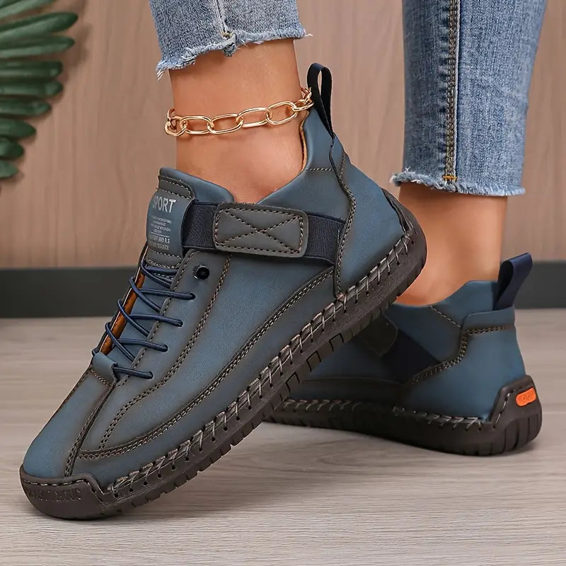 Gisela - Zapatos ortopédicos cómodos efecto cuero