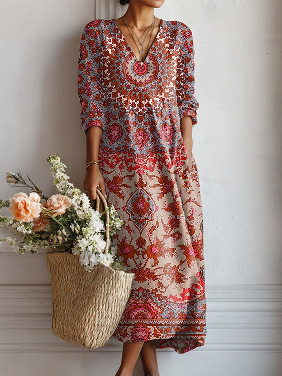 Vestido maxi bohemio