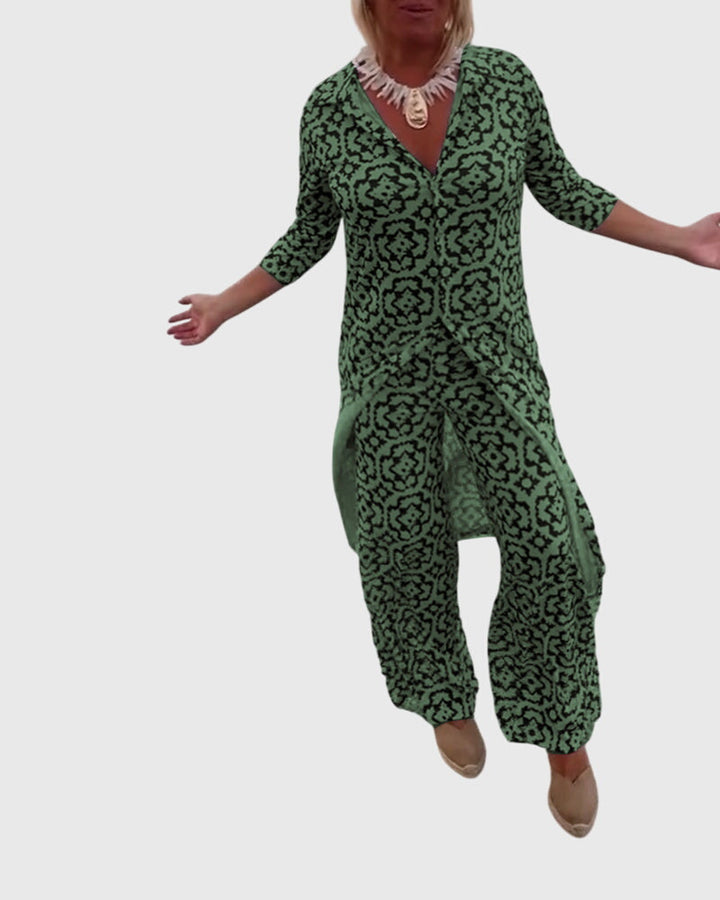 Gabriella™ | Conjunto vintage elegante de dos piezas