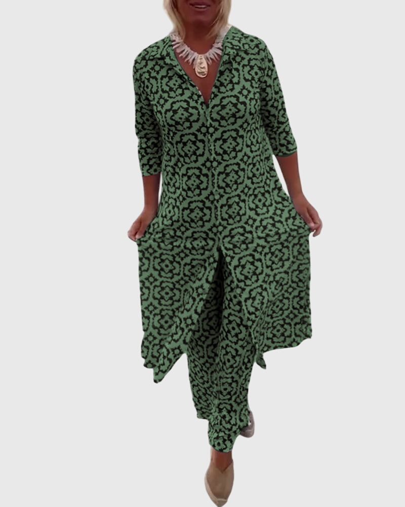 Gabriella™ | Conjunto vintage elegante de dos piezas