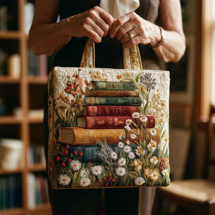 Bolsa acolchada artesanal - Motivo Floral