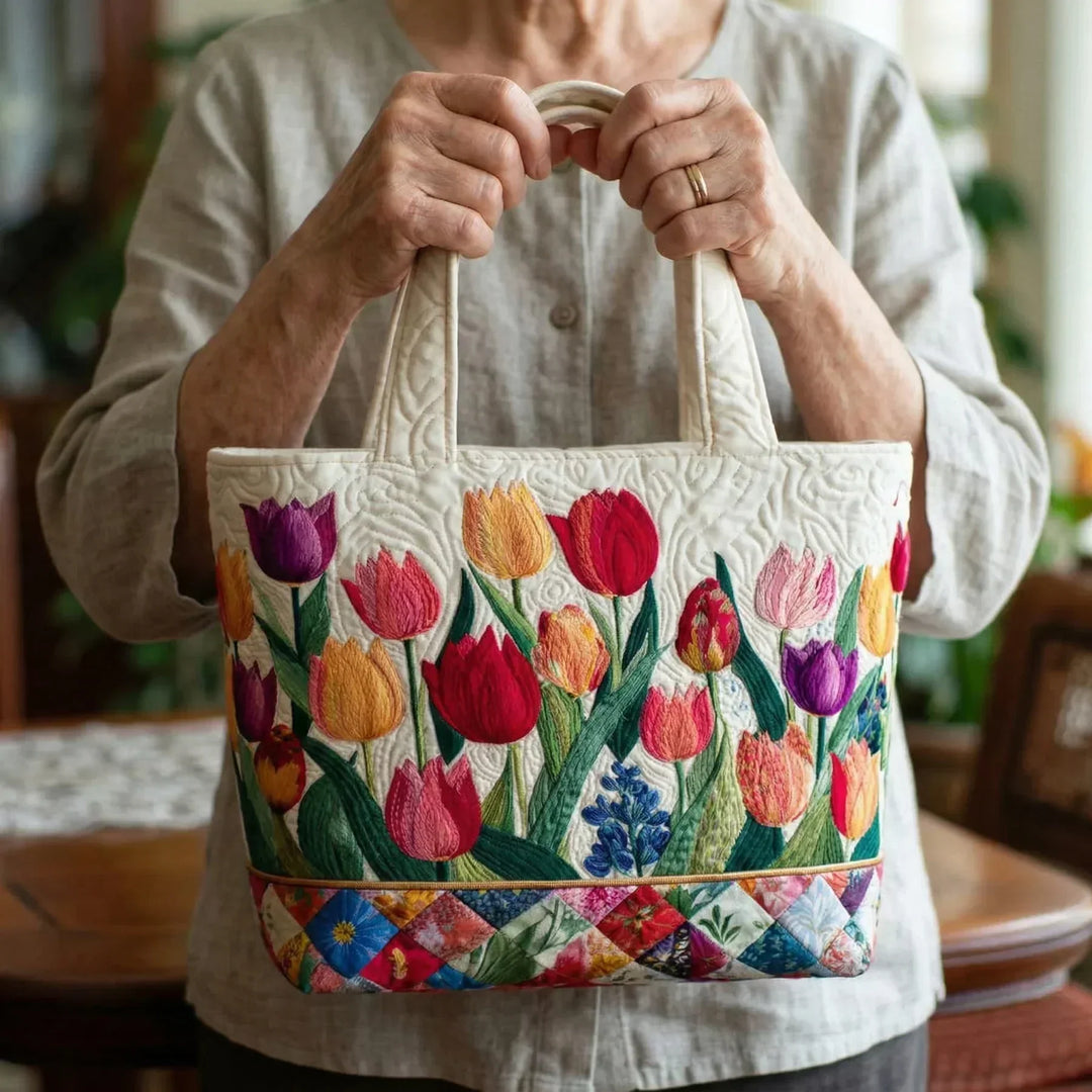 Bolsa acolchada - Jardín de Tulipanes