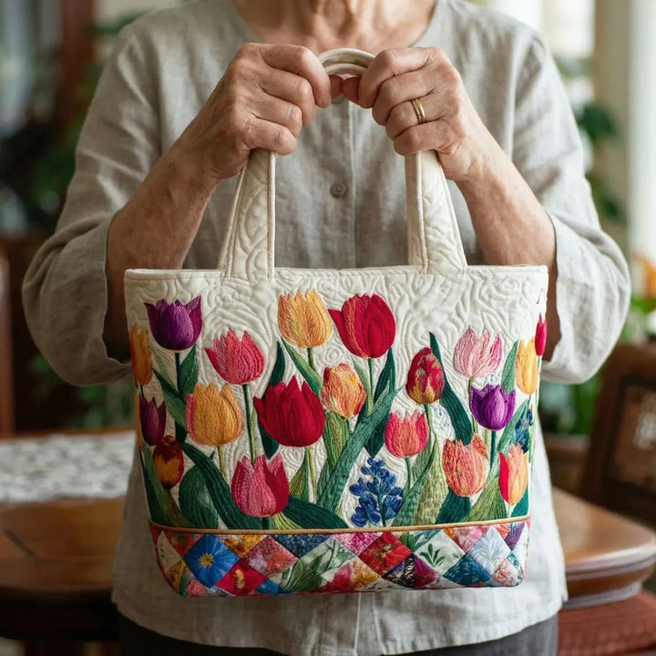 Bolsa acolchada - Jardín de Tulipanes