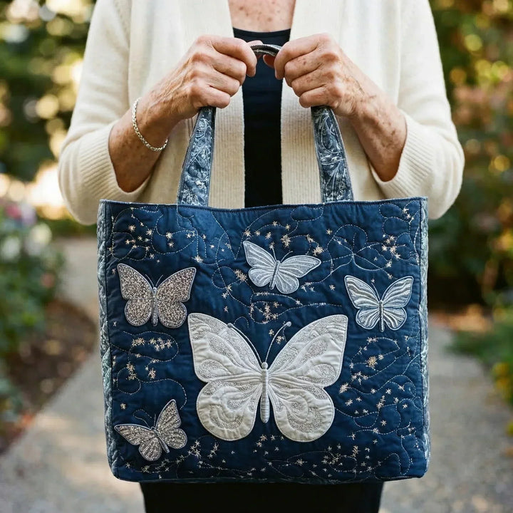 Bolso artesanal - Mariposa Plateada