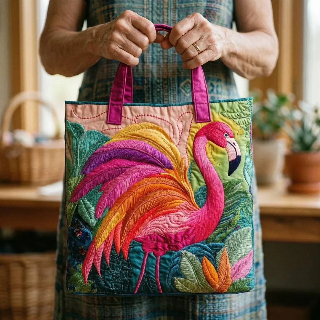 Bolso acolchado - Flamant Rose Arcoíris