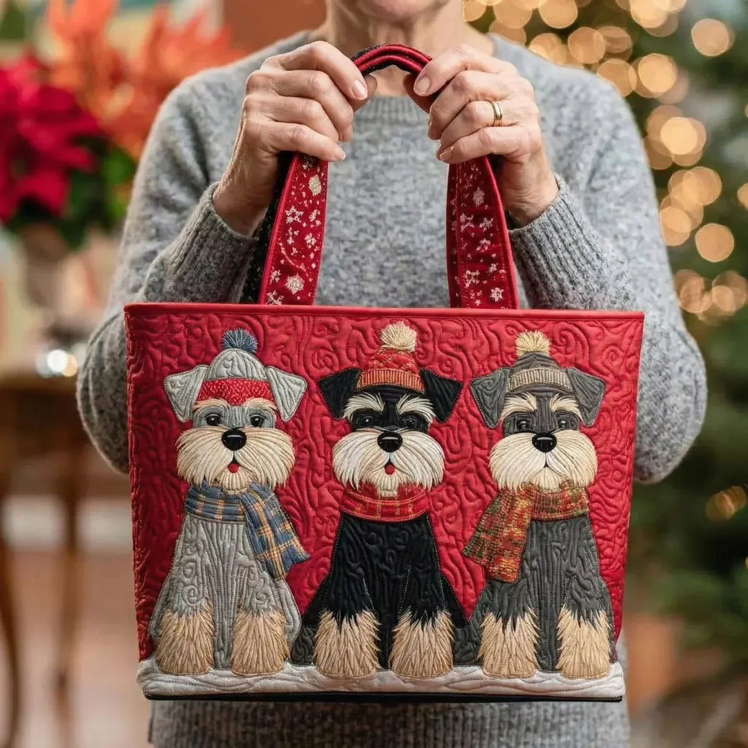 Bolsa artesanal - Trío de Schnauzer