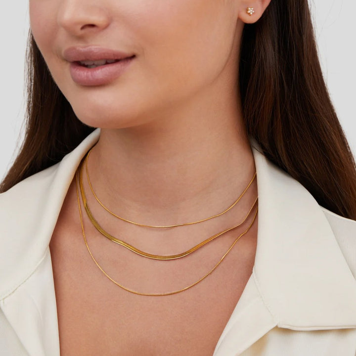 Collar de cadena multicapas