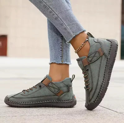 Gisela - Zapatos ortopédicos cómodos efecto cuero