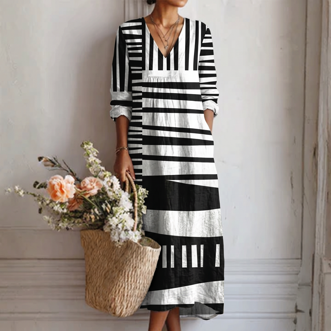 Vestido Lara con estampado gráfico