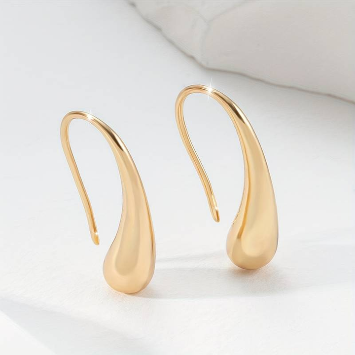Pendientes de oro vintage "Drop"