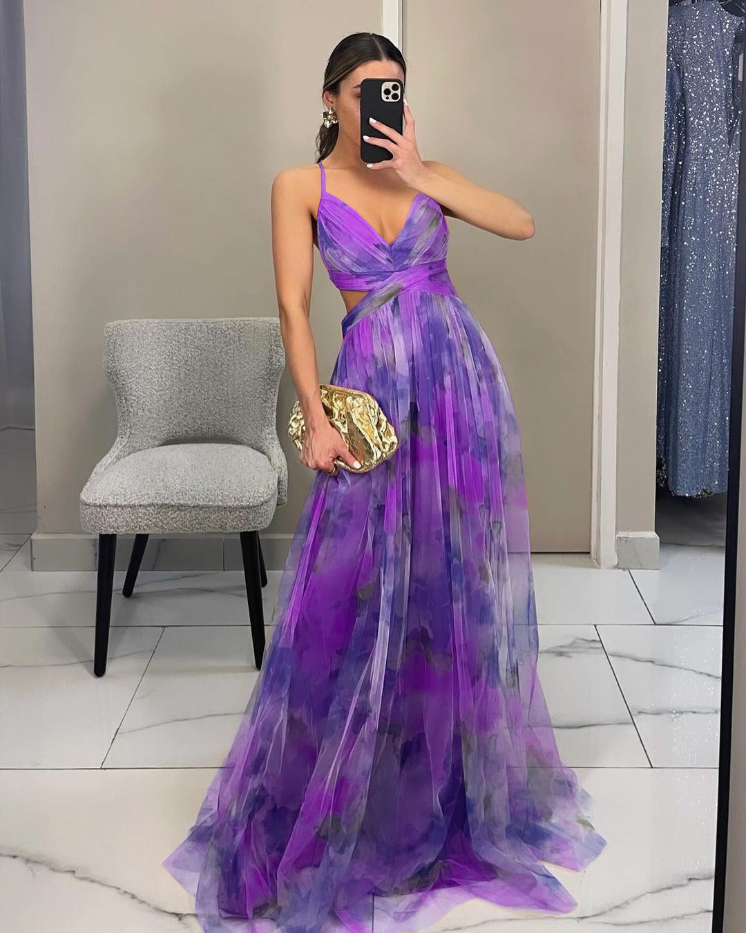 GISELLE | Vestido Maxi de Chiffon