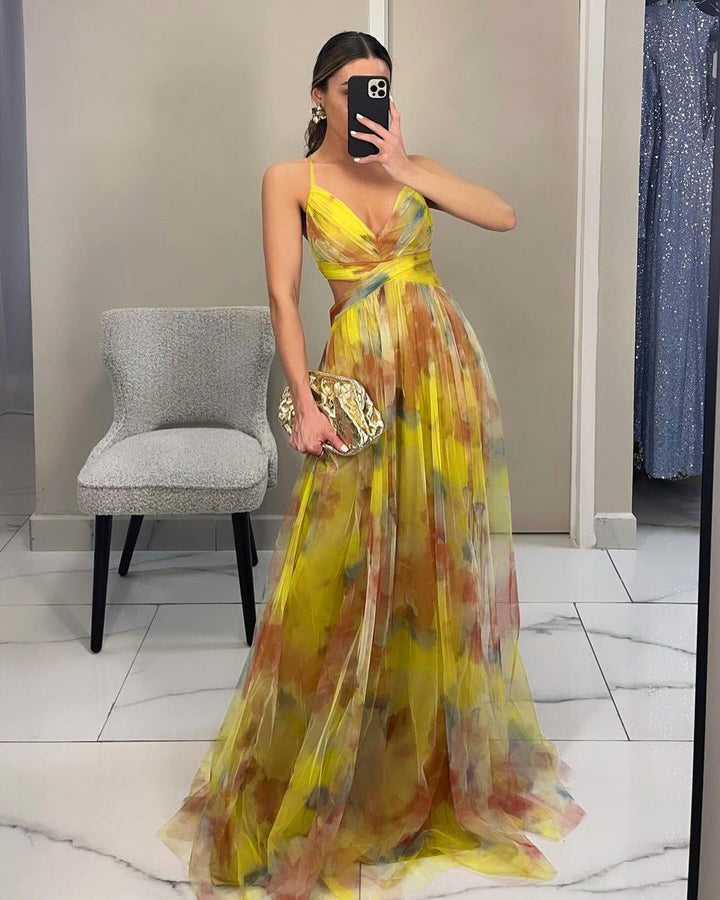 GISELLE | Vestido Maxi de Chiffon
