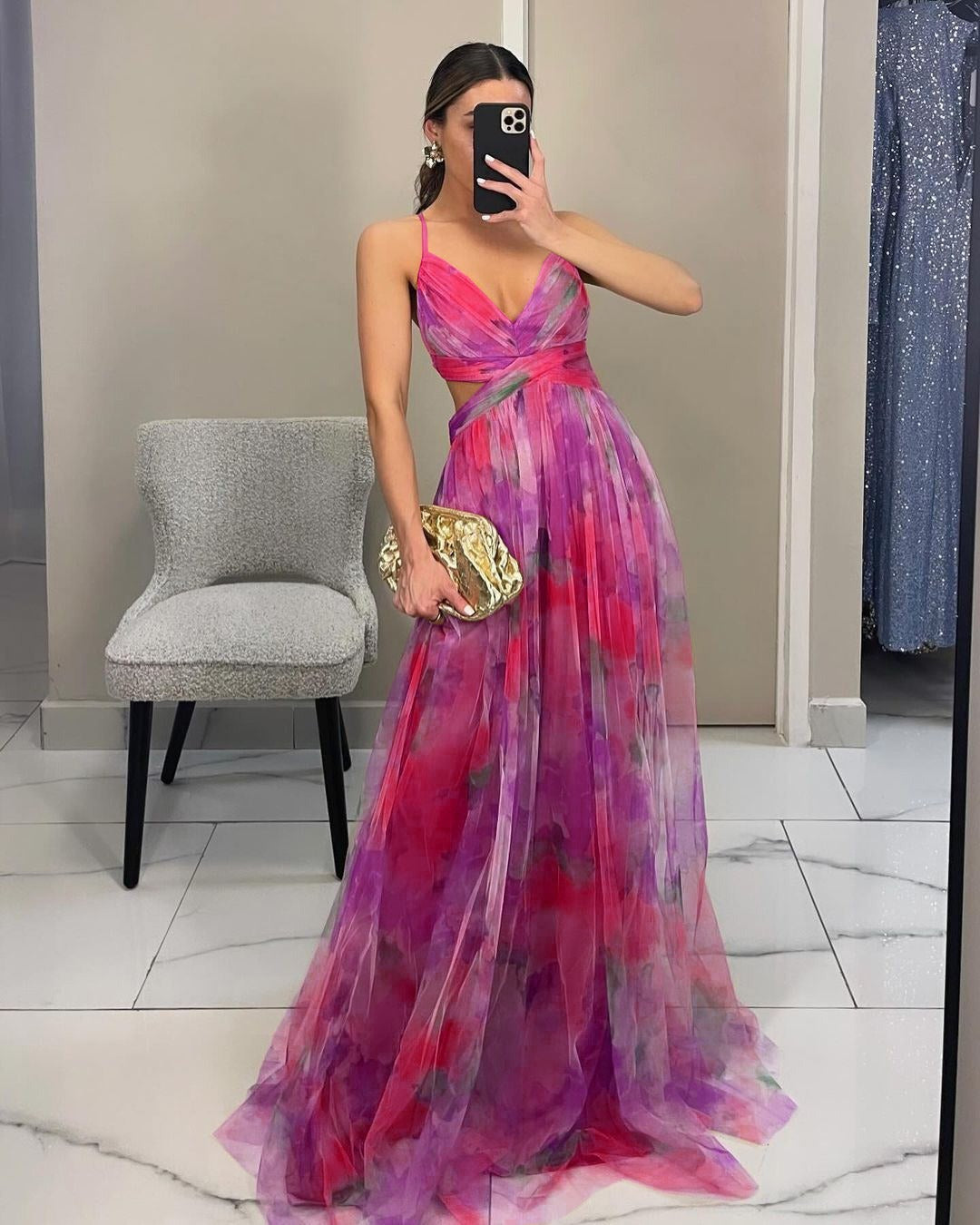 GISELLE | Vestido Maxi de Chiffon