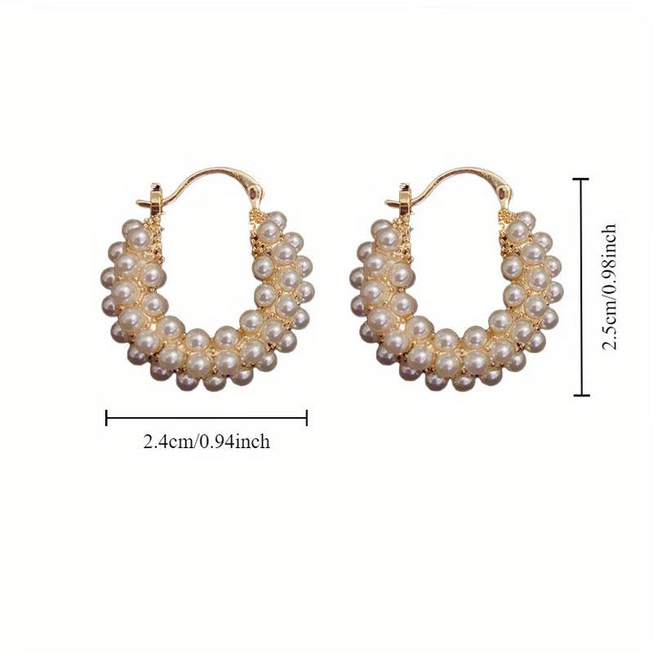 Aros de Perlas Superpuestas