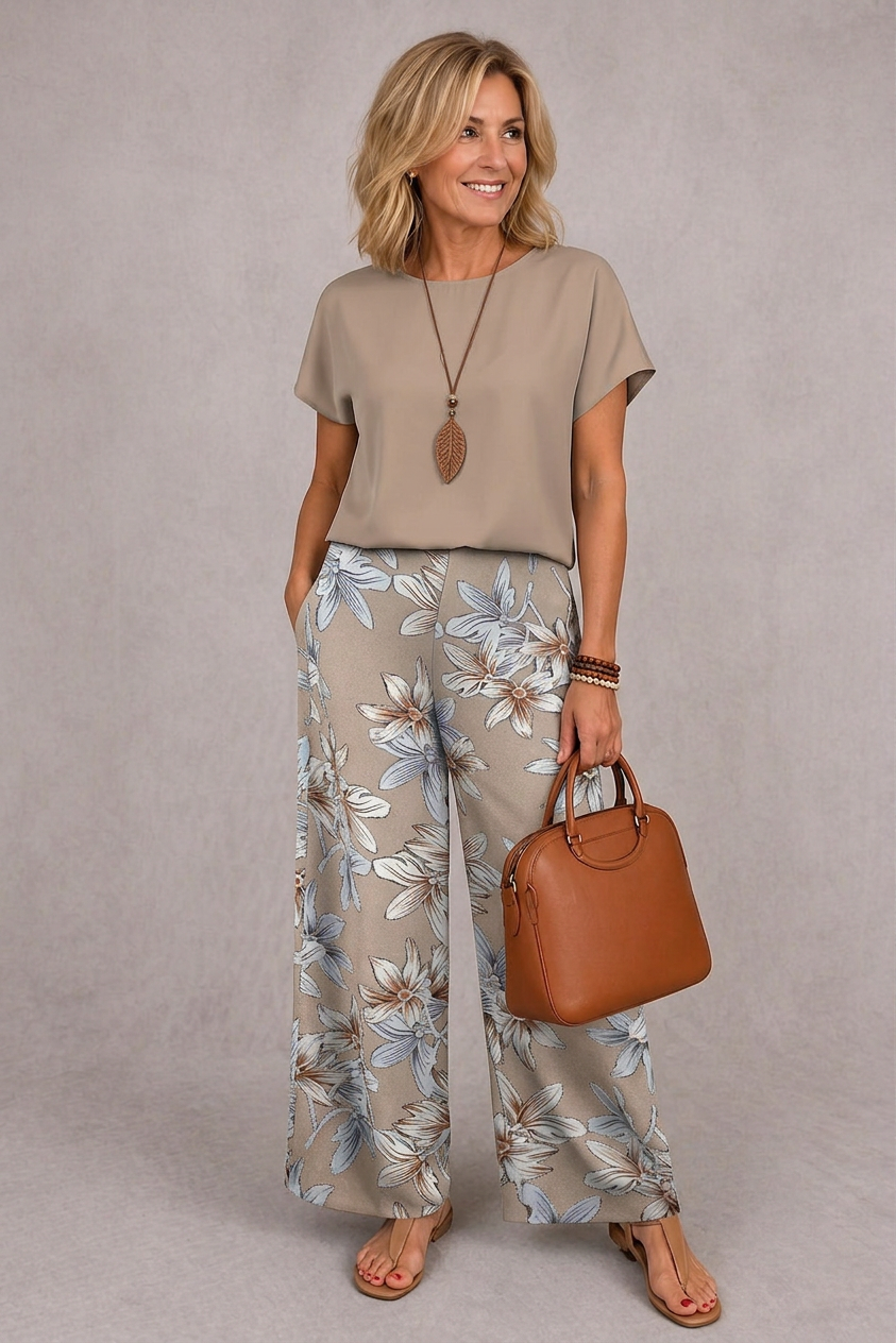 Rosie | Elegante Conjunto Floral de Dos Piezas