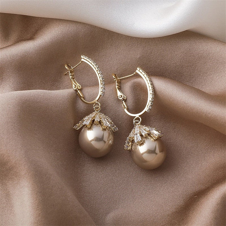 Pendientes de perlas magníficas