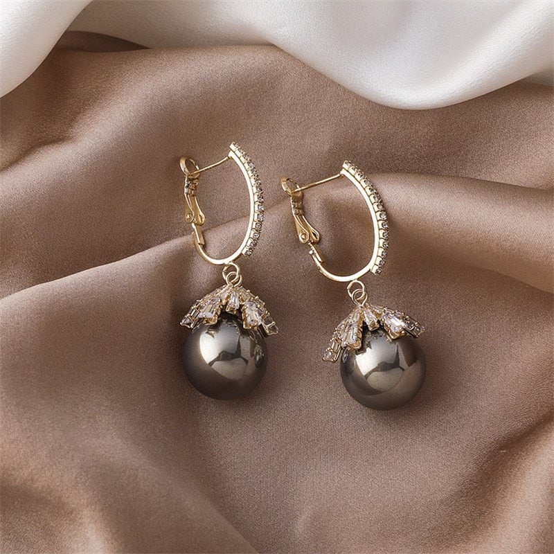 Pendientes de perlas magníficas