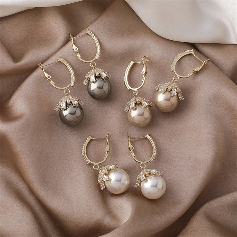 Pendientes de perlas magníficas