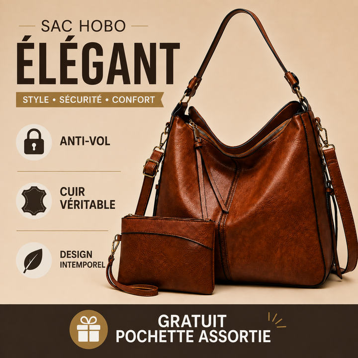 Agathe - Chic Antivol Tas + Gratis Etui