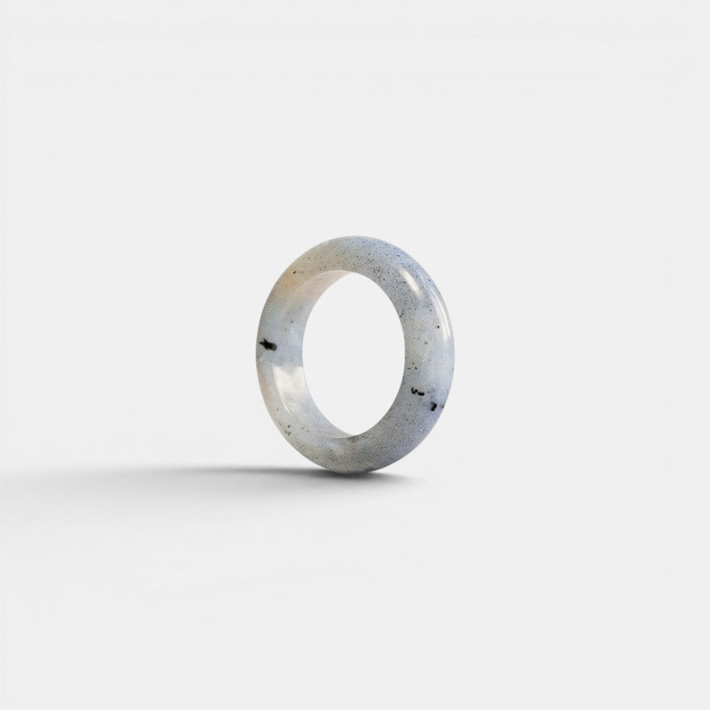 Anillo de Labradorita – Anillo Ovalado Statement en Plata 925