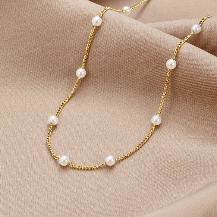 Collar Nura Perla en Oro de 18K