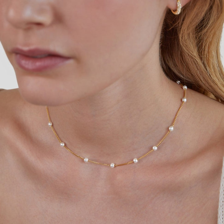 Collar Nura Perla en Oro de 18K