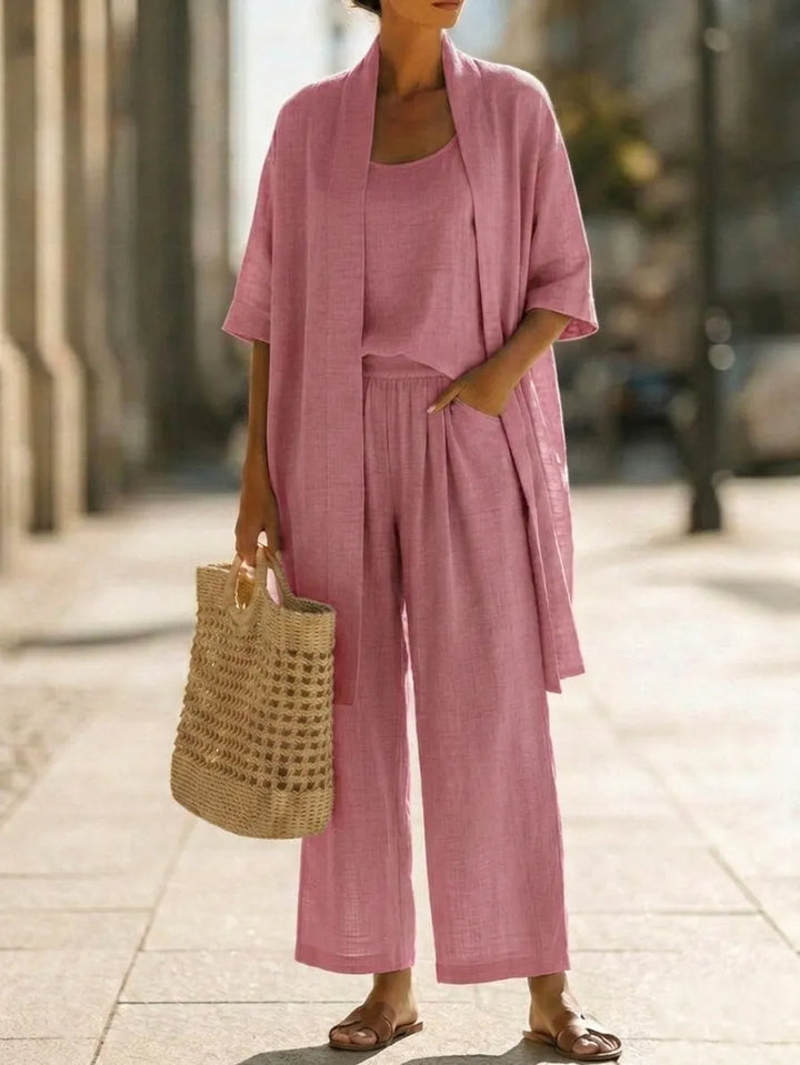 Conjunto minimalista ligero y elegante de 3 piezas