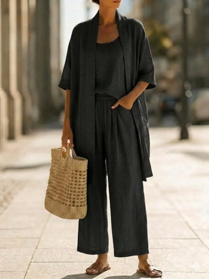 Conjunto minimalista ligero y elegante de 3 piezas