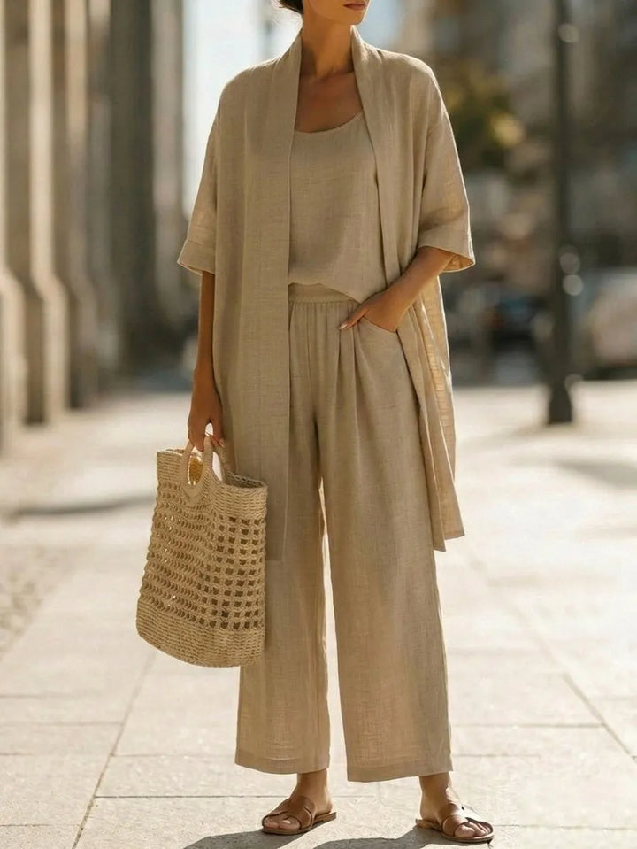 Conjunto minimalista ligero y elegante de 3 piezas